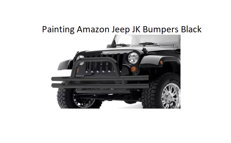 Painting Amazon Jeep JK Bumpers Black